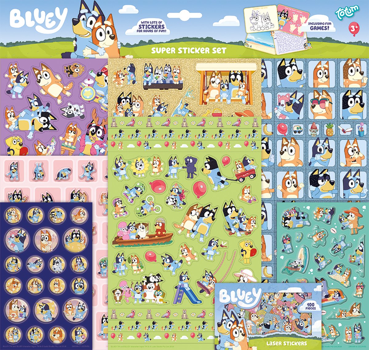 TOTUM Bluey Sticker Set XL