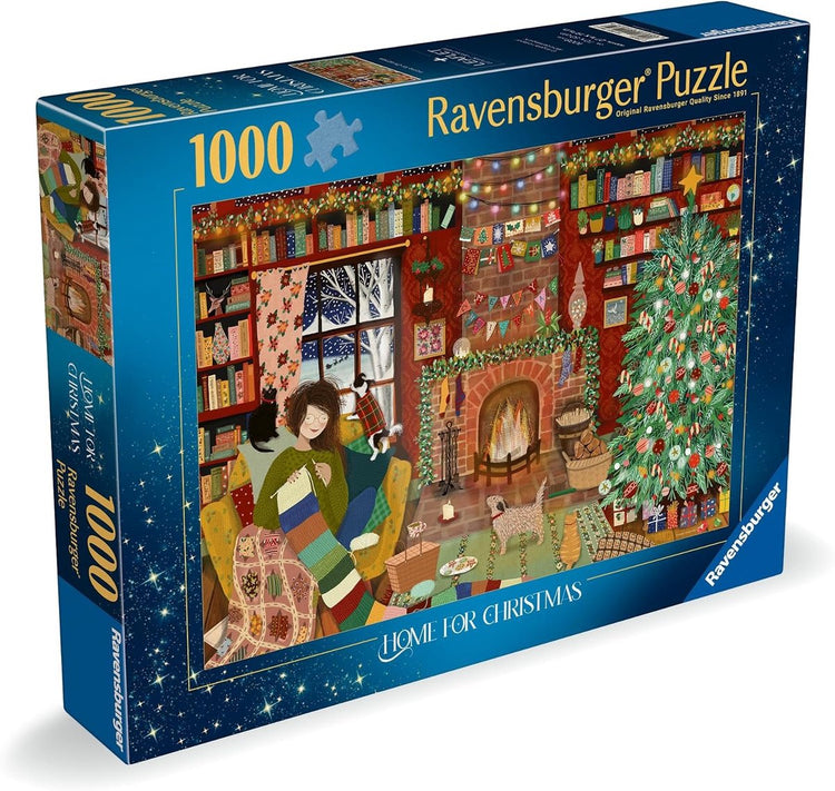Ravensburger puzzle Noël 1000 pièces maison pour puzzle de Noël.