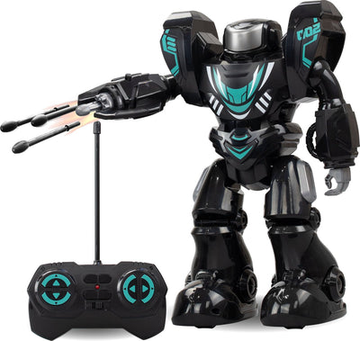 Silverlit robo blast one black - robot rc avec poing de tir