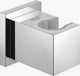Grohe support de douche mural euphoria cube - non réglable - chrome - 27693000