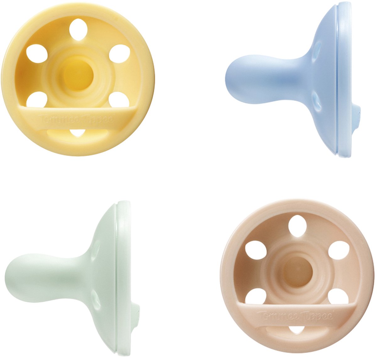 Sucette en forme de sein Tommee tippee - 4 pièces - 0-6 mois - texture semblable à la peau - sans BPA