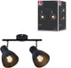 Spot Paulmann davy e27 230v max. 2x20w dimmable noir