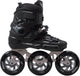 Roces ego tif 3x110 rollers en ligne adultes – 3 roues 110mm – patins de vitesse rollers en ligne – noir argent – taille 42