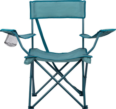 Chaise de camping Abbey Camp - chaise pliante - bleu clair - sac de transport - 100 kg
