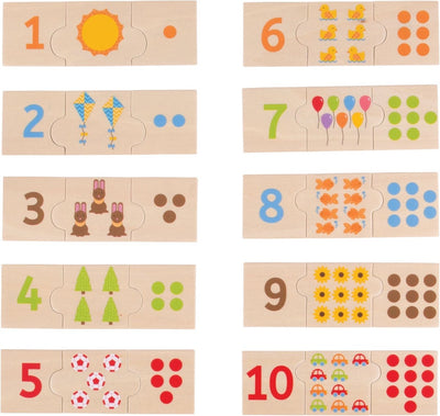 Bigjigs Wooden Jigsaw Puzzle Figure Tiles, 30th.