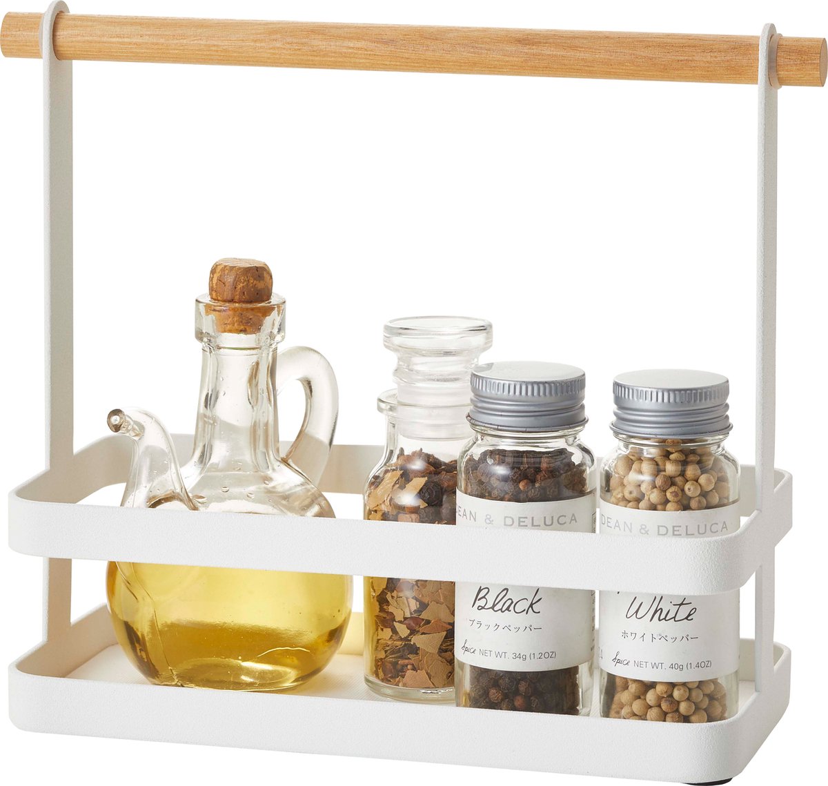 Étagère à épices et étagère à huile Yamazaki - portable - tosca - blanc