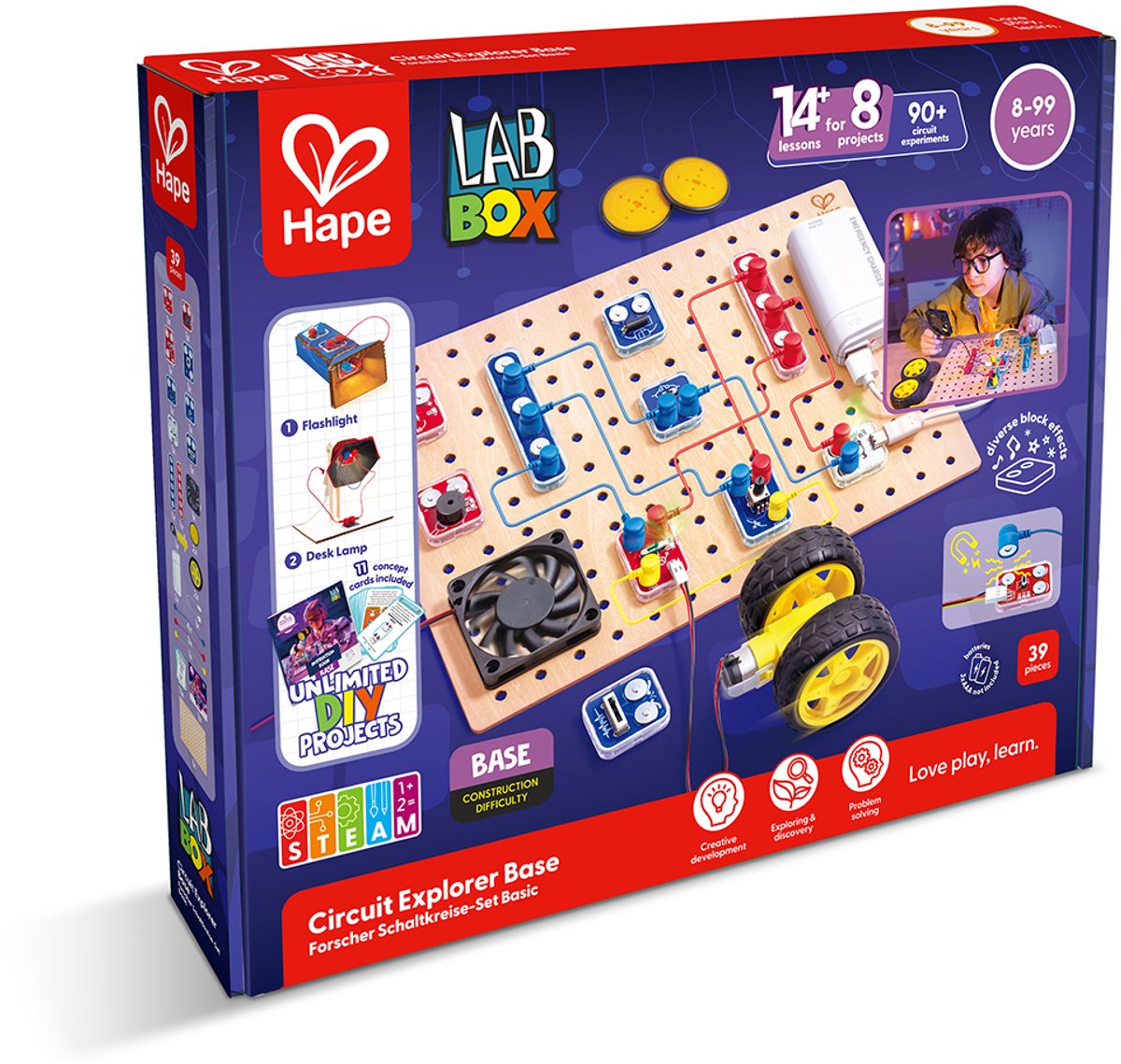 Hape labbox circuit explorer base - - à partir de 8 ans