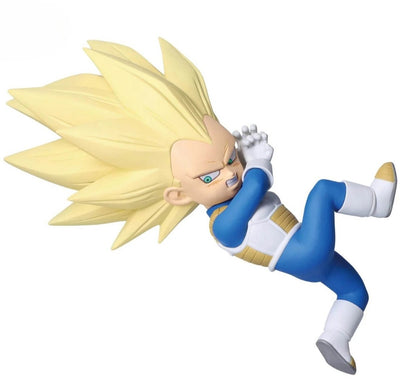 Bandai dragon ball daima - figurine mini - super saiyan 3 vegeta avec panneau