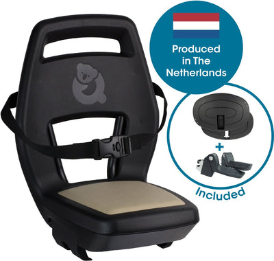 Qibbel Q344 Sage arrière 6+ Junior avec repose-pieds et assiettes de protection kaki noir