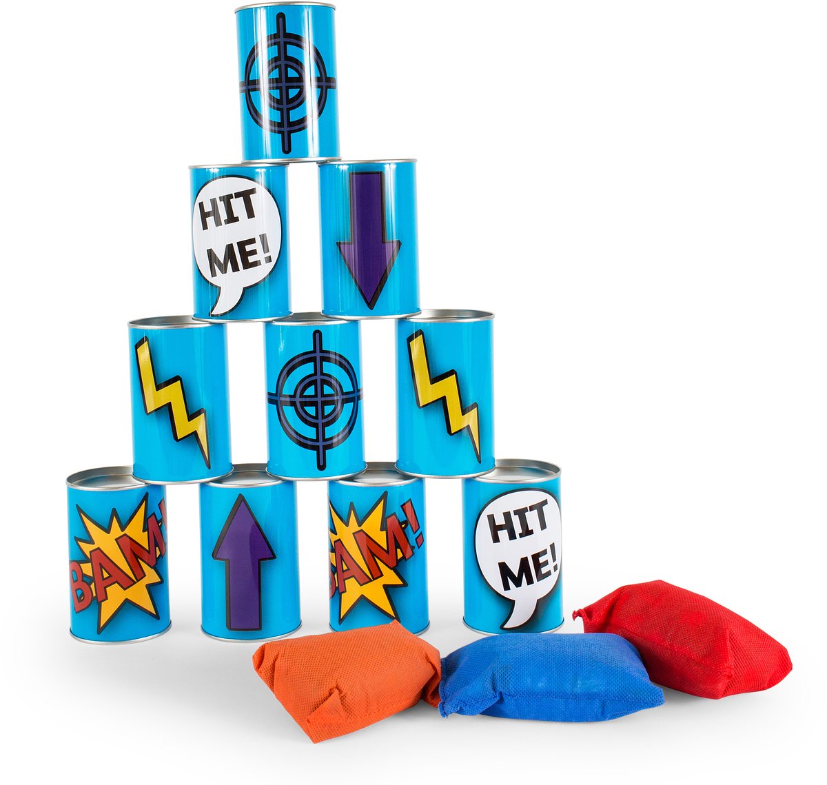 BS Toys Tin Throw Blue, 13dlg.