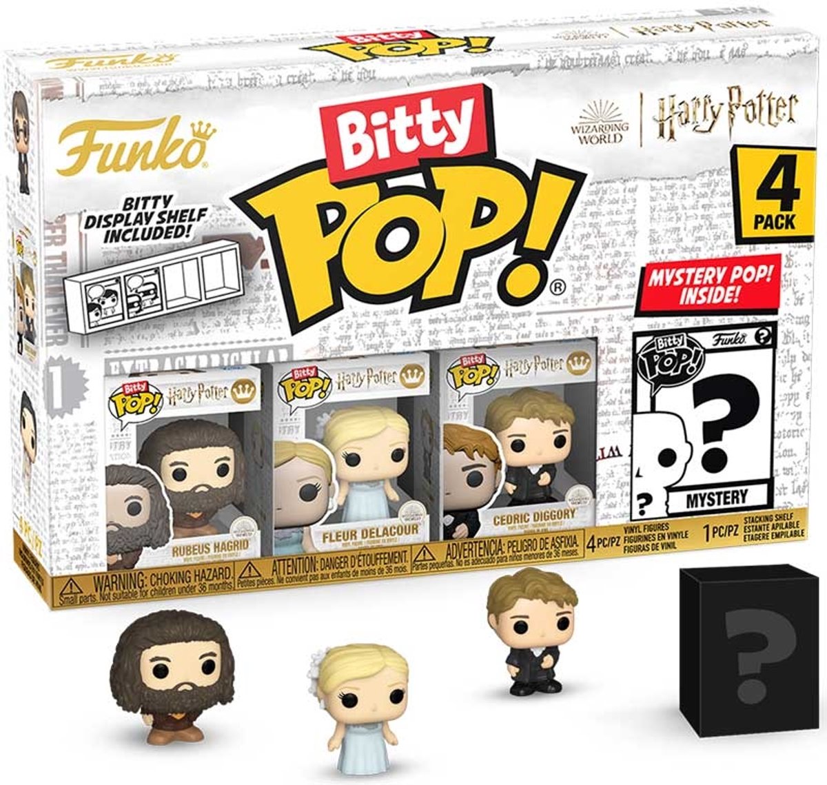 Funko Harry Potter et la coupe de feu bitty pop ! figurine en vinyle pack de 4 mini figurine hagrid 2,5 cm - 2 cm