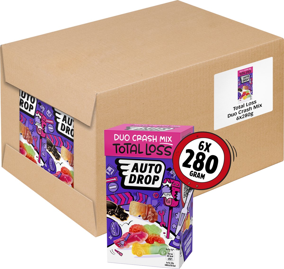 Mélange duo fou de perte totale Autodrop (6x 280gr)
