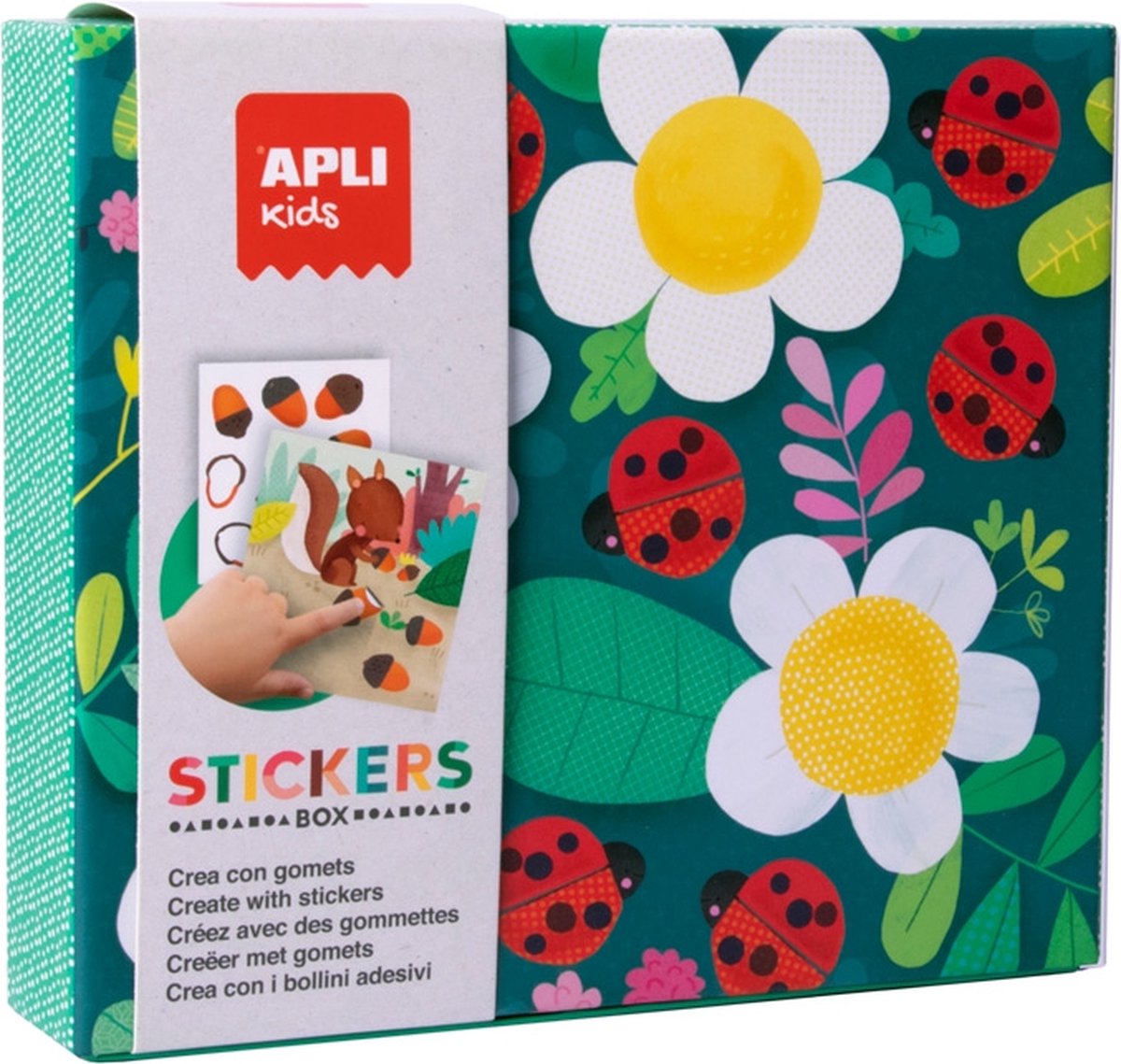 Apli enfants jeu d'autocollants coccinelle
