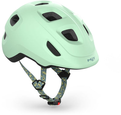 Avec hourra casque pour enfants - casque de vélo pour enfants - taille s m (52-55 cm) - vert dépoussiéré mat