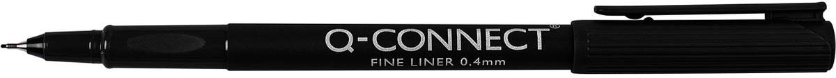 Feutre fin Q-connect, 0,4 mm, noir