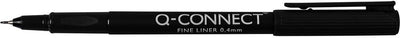 Feutre fin Q-connect, 0,4 mm, noir