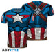 Abystyle marvel - t-shirt homme cosplay capitaine america - s