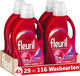 Fleuril color - lessive liquide - lessive colorée - 4x29 lavages - pack économique