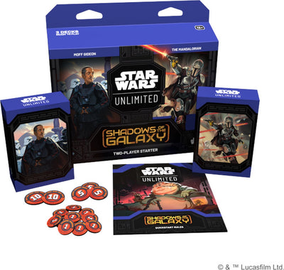 Star Wars Unlimited - Coffret de démarrage Shadows of the Galaxy 2 joueurs - cartes à collectionner