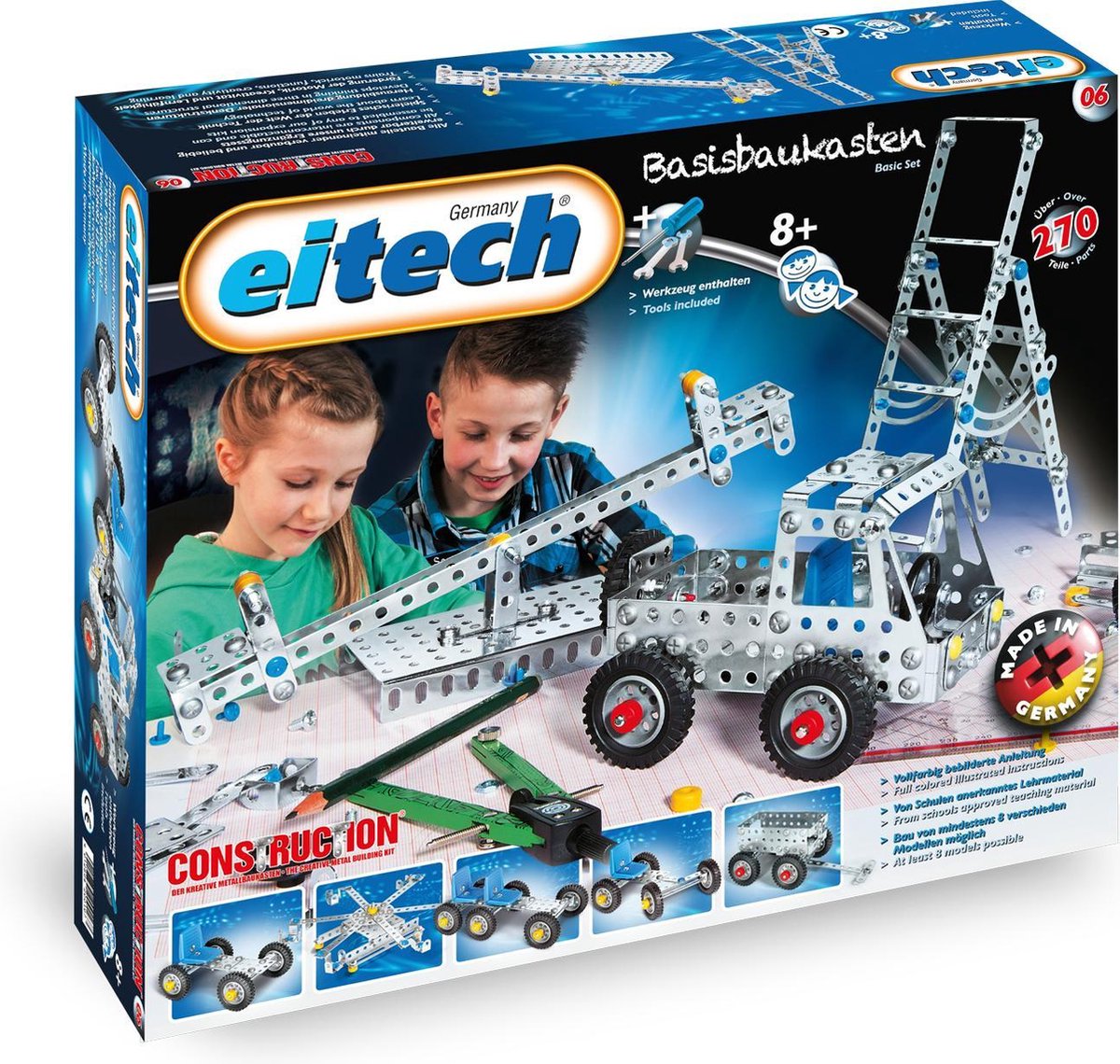 Eitech construction - kit de construction - kit de construction de base - 8 modèles