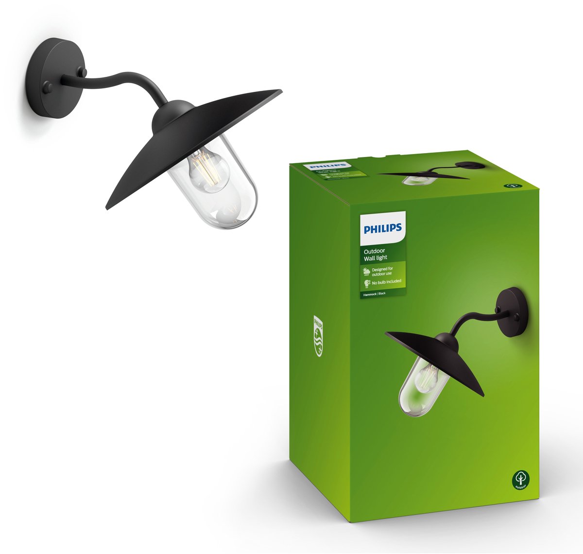 Philips LED Applique d'extérieur Philips Hammock - noire