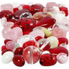 Creativ Company Glass Perles Love Love Beast, Heart, Feuilles, 60 grammes
