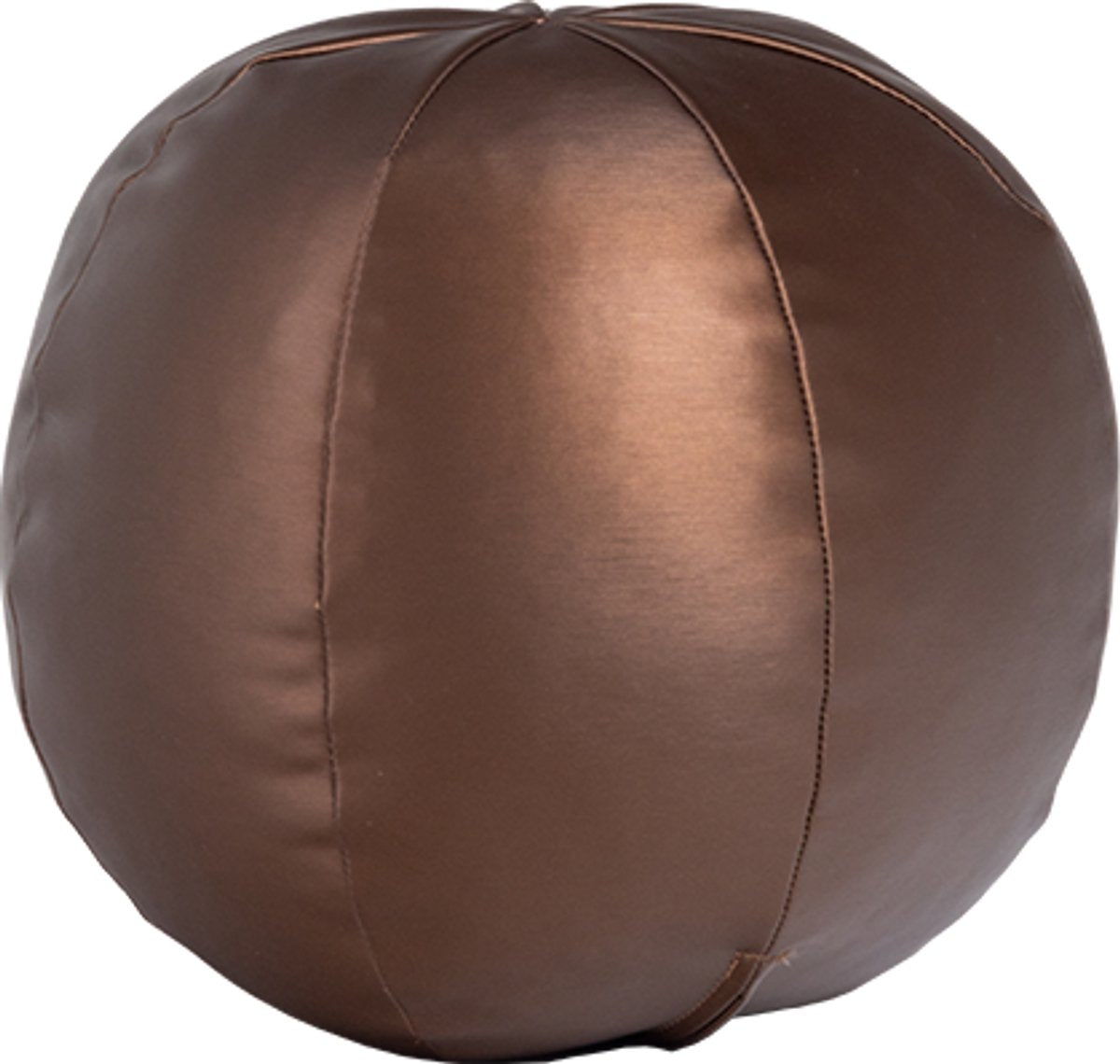 Woood coussin de boule de rodéo petit - métallique - marron chaud - 30x30x30