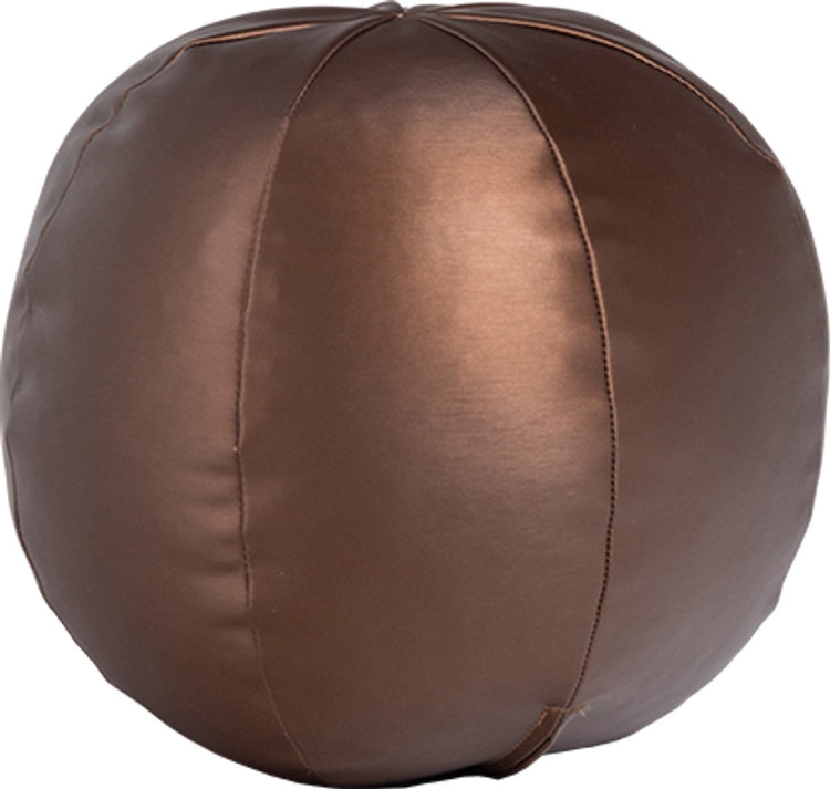 Woood coussin de boule de rodéo petit - métallique - marron chaud - 30x30x30