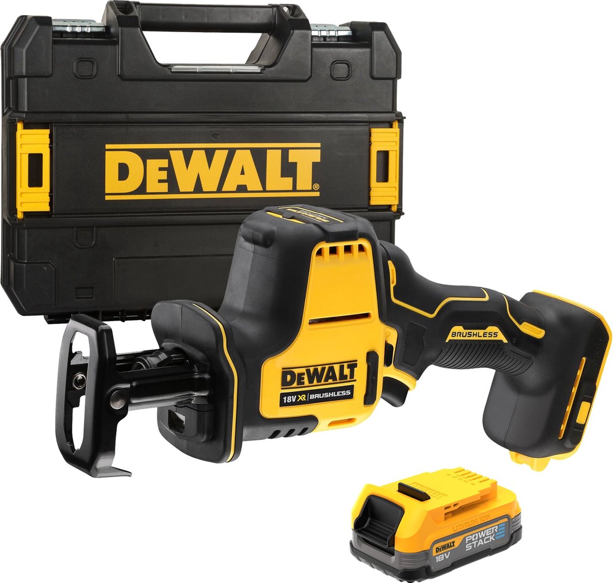 Scie alternative à batterie Dewalt dcs369e1t 18v xr powerstack en tstak