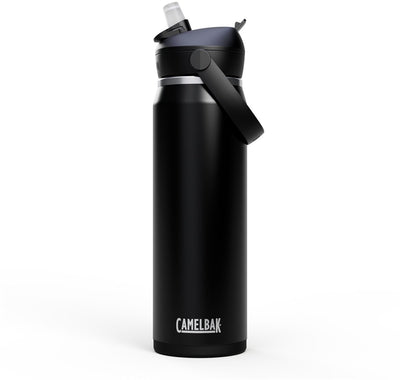 Gourde Camelbak Thrive Flip Straw - 750 ml - acier inoxydable - avec paille - bouteille d'eau isolante - noir