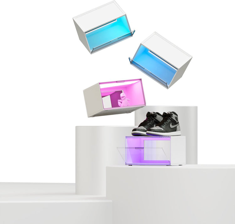 Kit de démarrage pour vitrine LED intelligente Nanoleaf - 4 écrans - rgbw - compatible google, apple, alexa - blanc