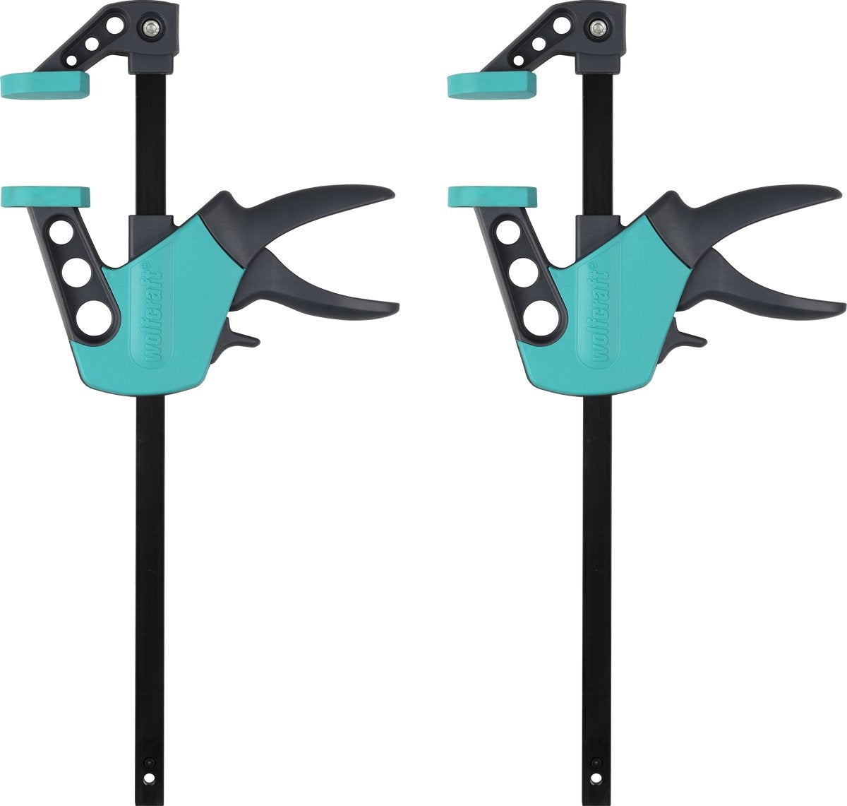 Wolfcraft - jeu de pinces à colle 300mm - 2 pinces à colle - 8681060
