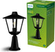 Lampe sur pied Philips LED Philips Kinno - lampe d'extérieur - noir - culot E27 - maximum 25W - résistant aux intempéries ; ip44