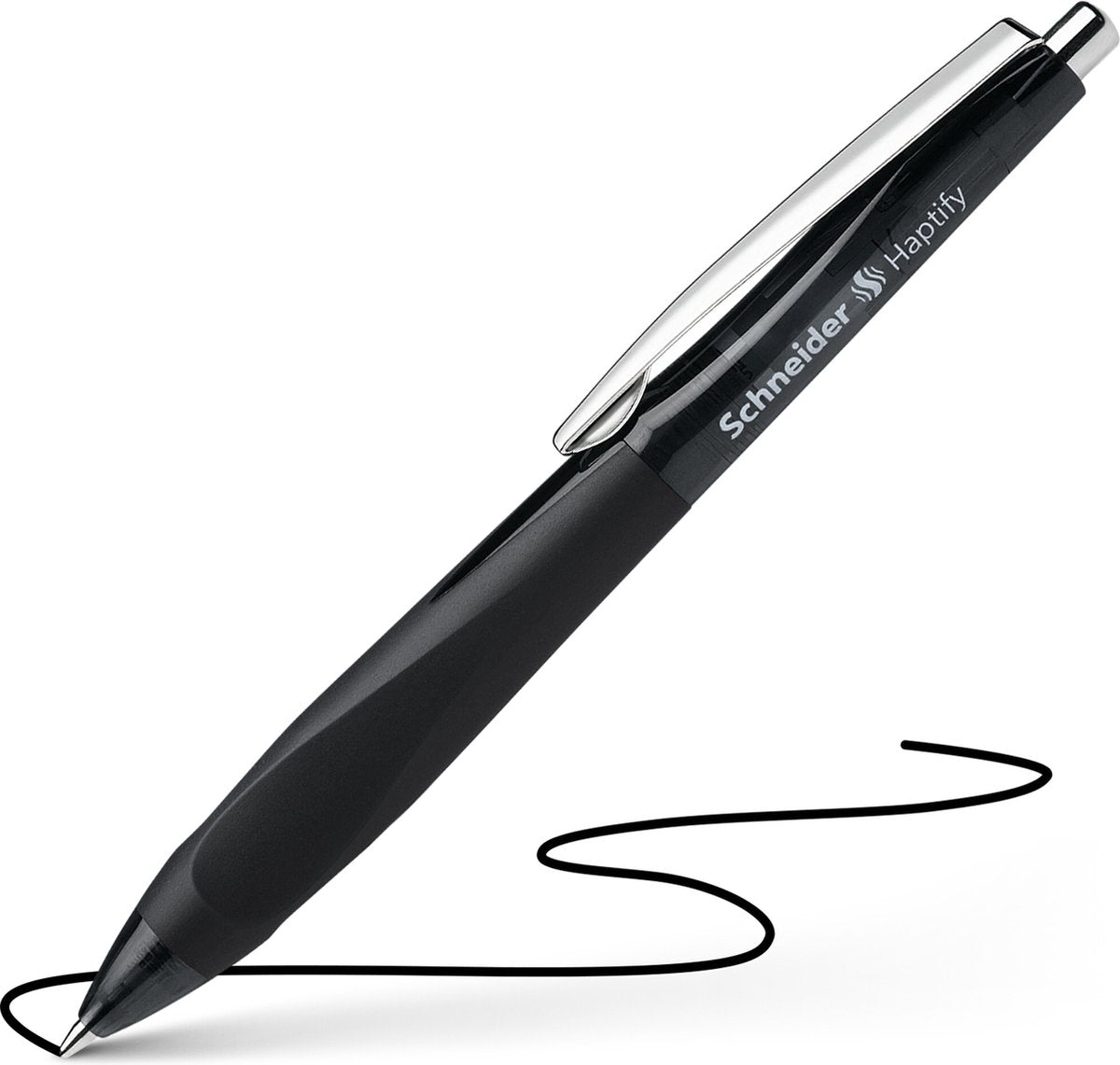 Schneider instruments d'écriture stylo à bille schneider - haptify - plume m - noir - s-135301