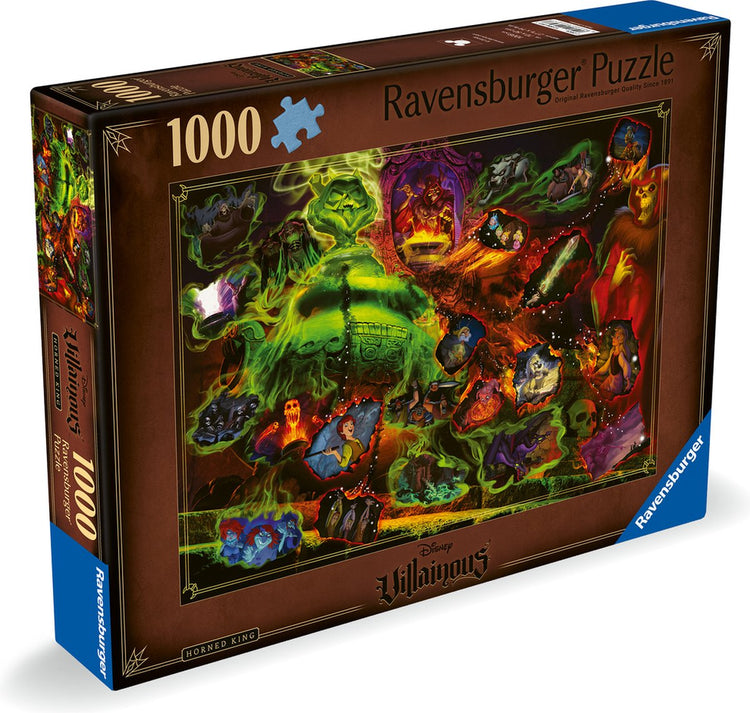Ravensburger puzzle Disney méchant : roi cornu - puzzle - 1000 pièces