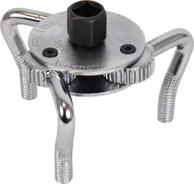 Clé pour filtre à huile Carpoint 3 pattes - 65-110 mm - pour cliquet 3 8 - clé à douille 21 mm - acier - universelle