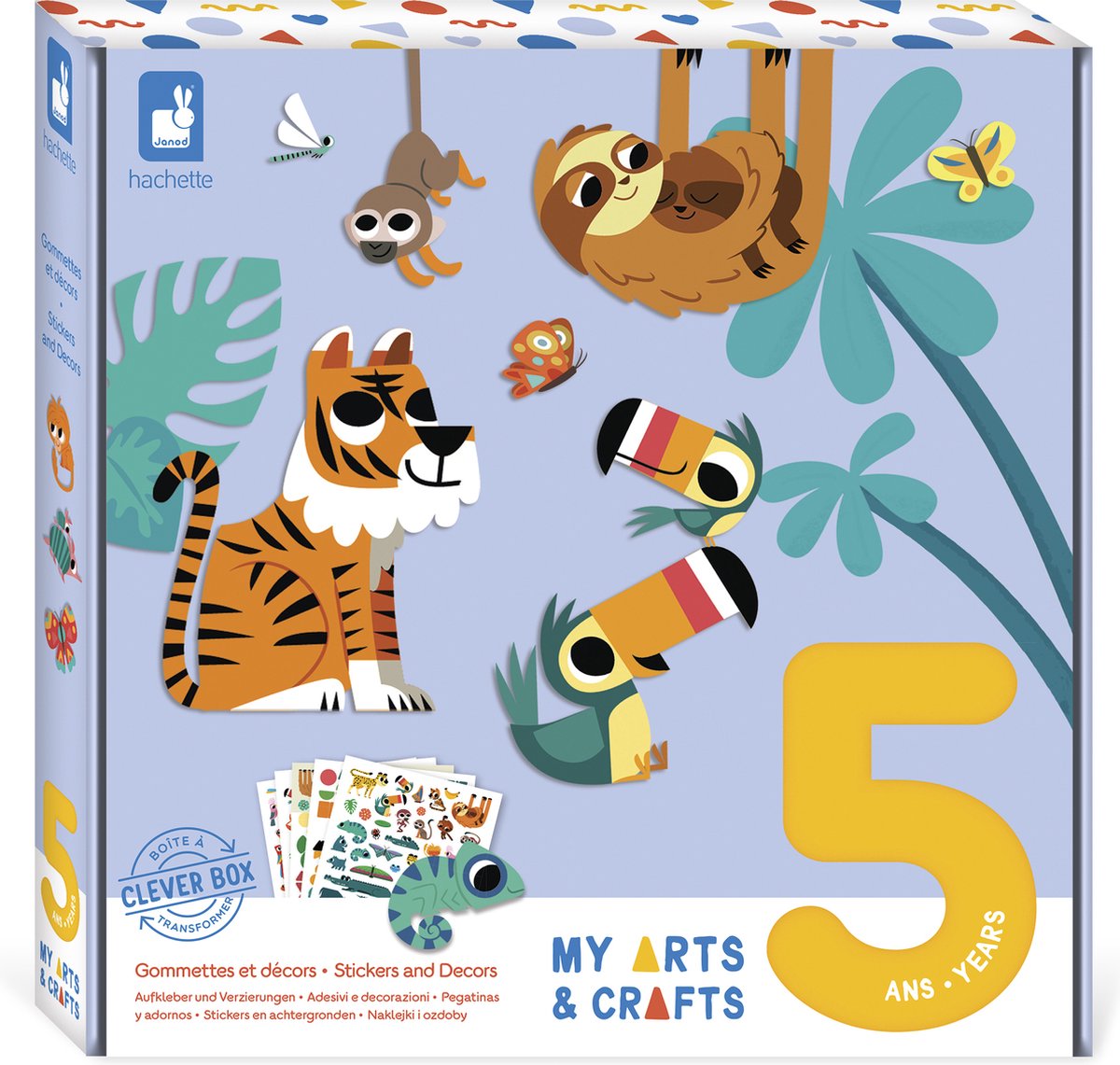 Janod - mes métiers d'art - set de stickers sticks craft