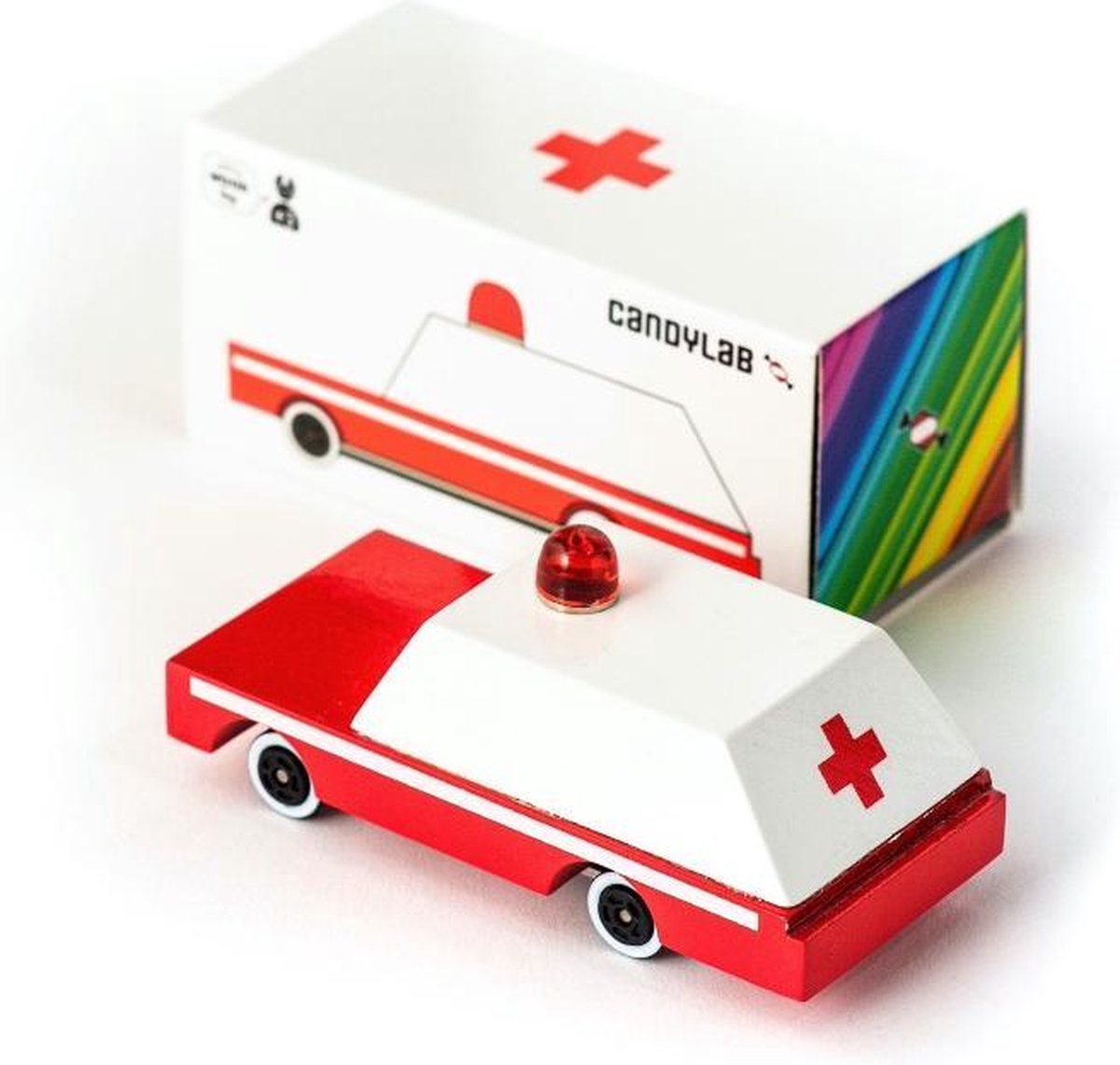 Voitures de bonbons Candylab - voitures jouets en bois - voiture jouet ambulance