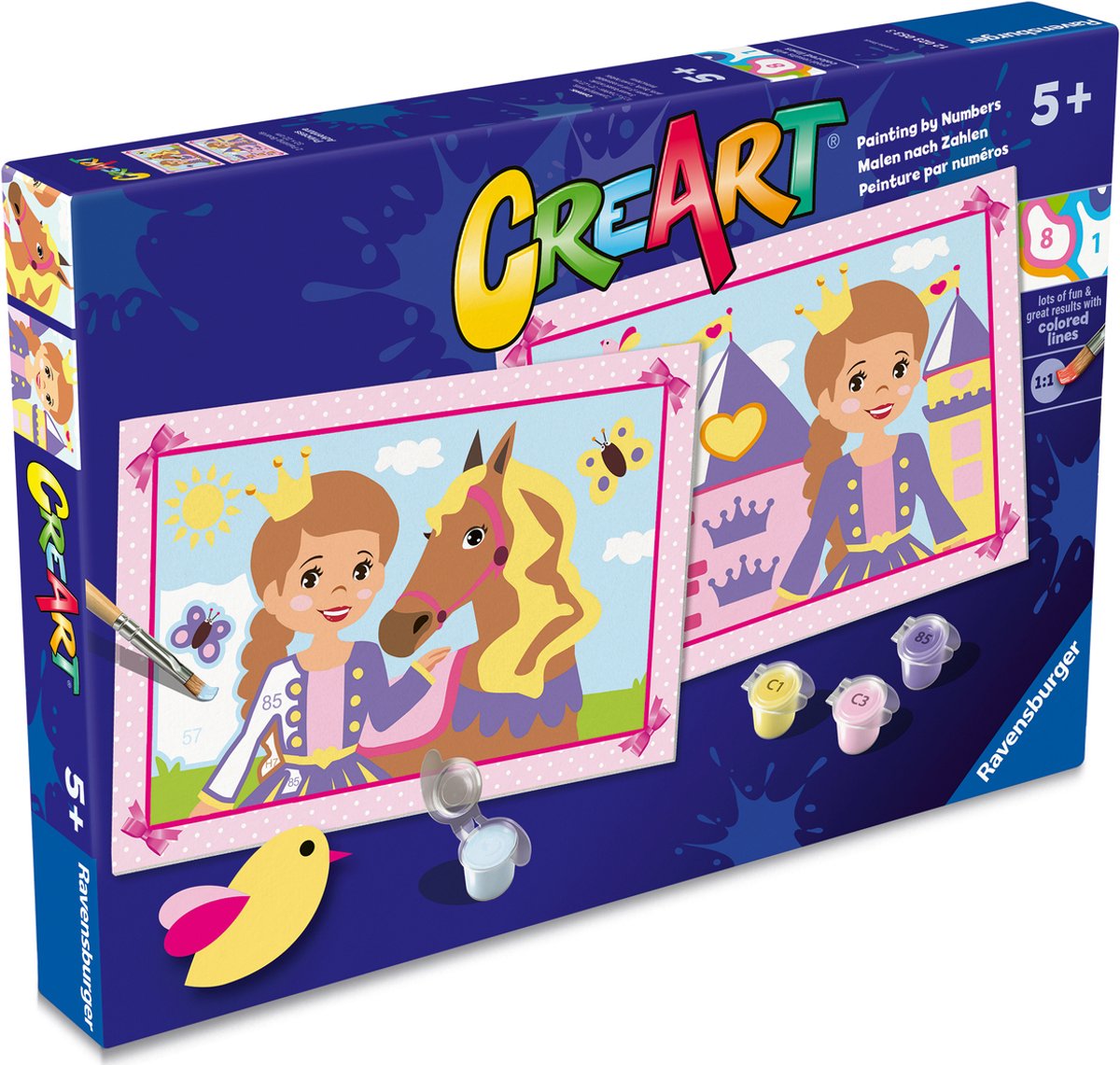 Ravensburger creart peinture par numéro - petites princesses