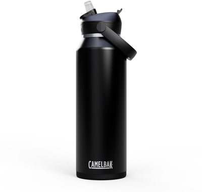 Camelbak thrive flip paille - isolée sous vide - gourde isolante en acier inoxydable - 1,2 l - noir (noir)