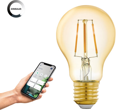 Lampe LED intelligente Eglo connect.z - e27 - ø 6 cm - 2200k - dimmable - zigbee