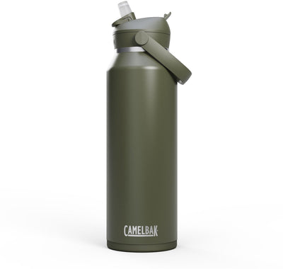 Camelbak thrive flip paille - isolée sous vide - gourde isolante en acier inoxydable - 1,2 l - vert (mousse)