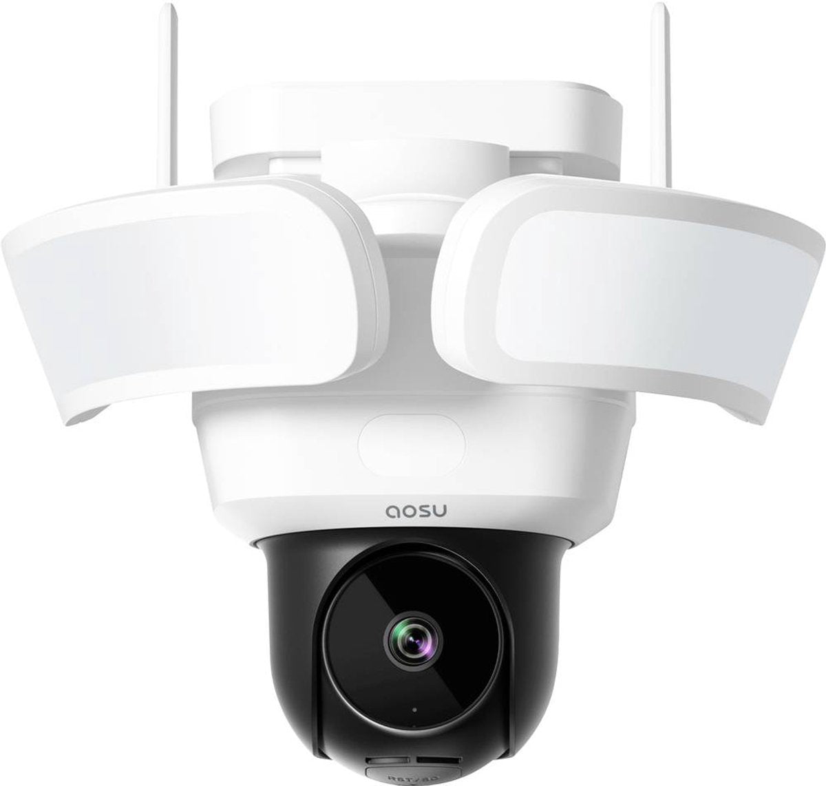 Aosu Floodlight Cam Pro - Caméra de sécurité 5MP - Vue 360° - Suivi AI - Vision nocturne en couleur