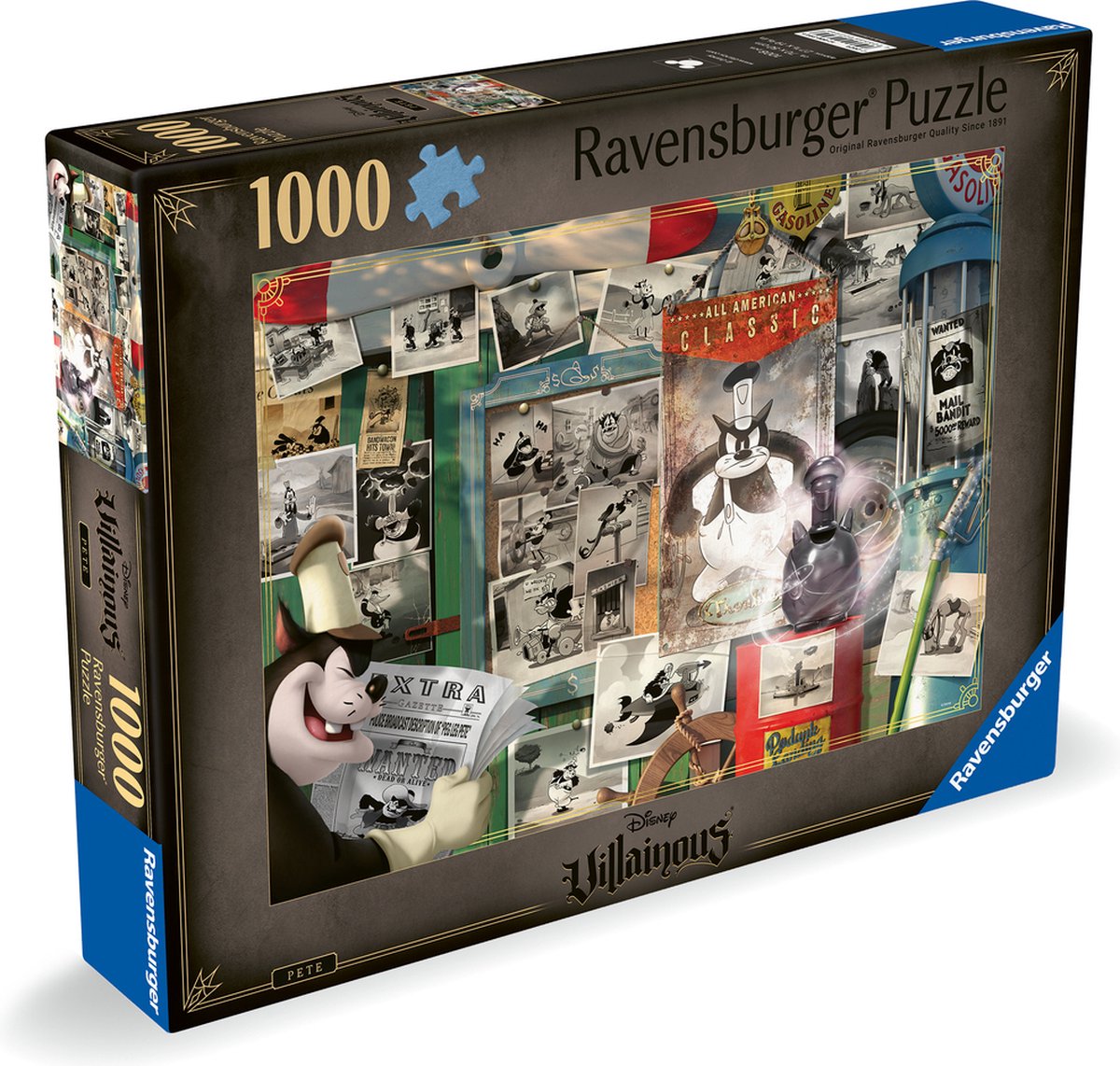 Ravensburger puzzle Disney méchant : Pete - puzzle - 1000 pièces