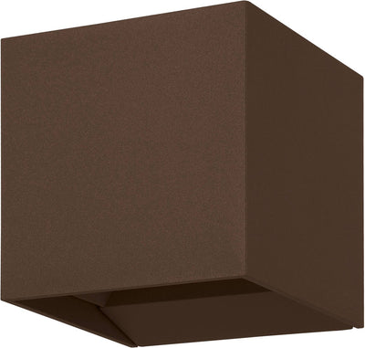 Applique Eglo calpino 3 - LED - 10 cm - marron rouille - intérieur et extérieur