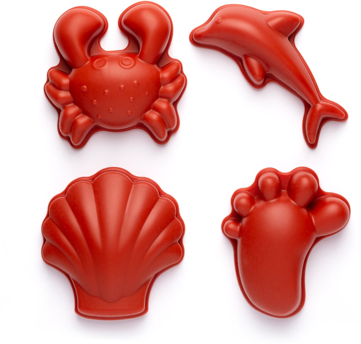 Moules à sable Scrunch - orange - pliables - recyclables
