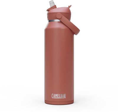 Camelbak thrive flip paille - isolée sous vide - gourde isolante en acier inoxydable - 1,2 l - rouge (sierra red)