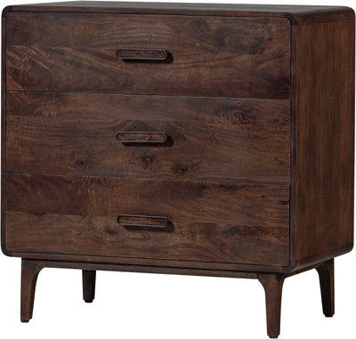 Commode Woood liya - bois de manguier - marron foncé - 90x90x50