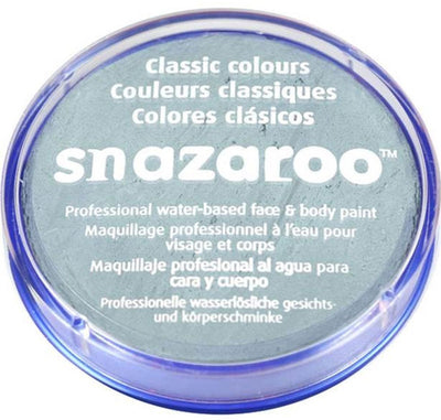 Snazaroo 1118222 - gris clair - 18 ml de peinture pour le visage aqua pour enfants et adultes