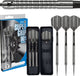 Fléchettes Harrows Steeltip Super Grip - 90 % tungstène - 23 grammes - Fléchettes professionnelles avec une adhérence maximale - Entraînement de compétition -